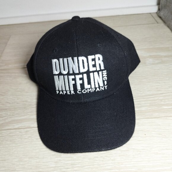 The Office Dunder Mifflin Inc Embroidered Adjustable Baseball Cap Hat - Picture 1 of 4